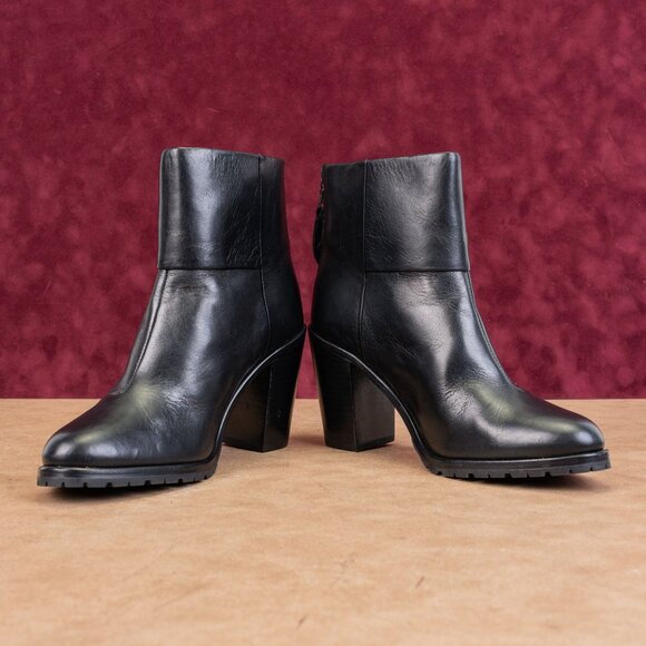 rag&bone Women Newbury Western Black Leather Vibram Heel Boots size 9US EUR39.5 - Picture 2 of 8